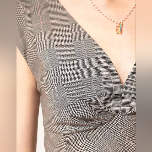 Ted Baker - Fierod Check Print Pencil Shift Dress - Ted Size 1 (US 4) - Picture 3 of 16